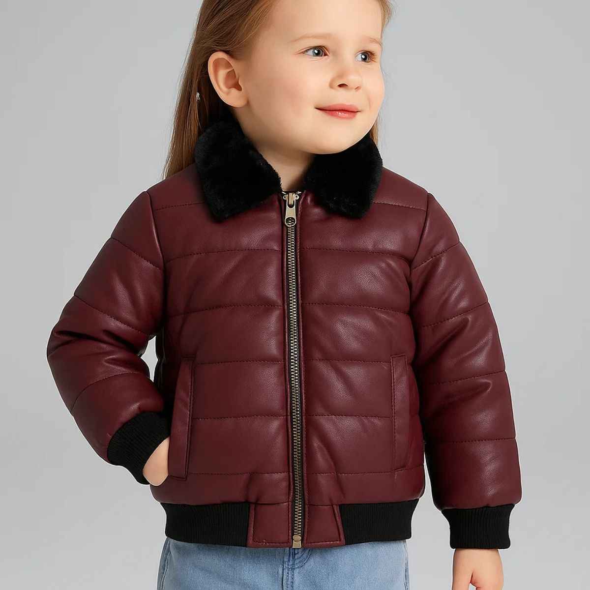 Girls Imported Synthetic Leather (A-2761)