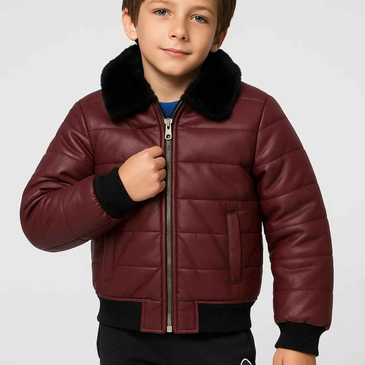 Boys Imported Synthetic Leather (A-2761)