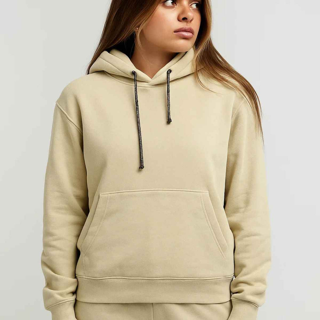 Girl Fone Color Fleece Hoodies (A-2737)