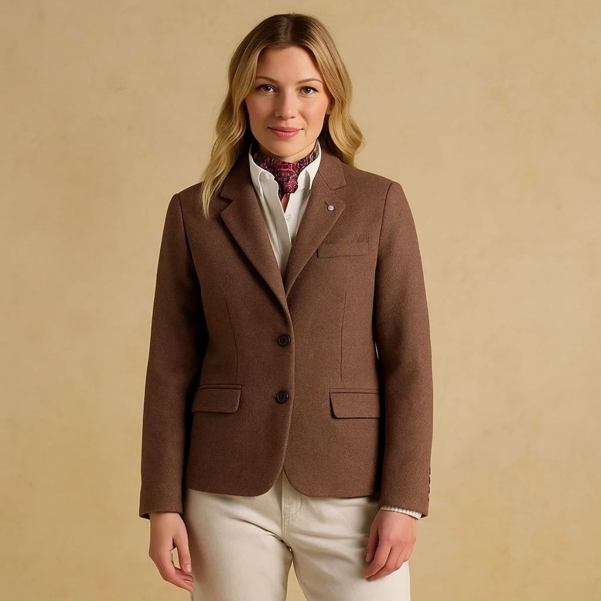 Pale Rose Color Women Casual Winter Coat (A-1175)