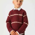 Waffle Texture Knitted Boy & Girls Sweater (A-3696)