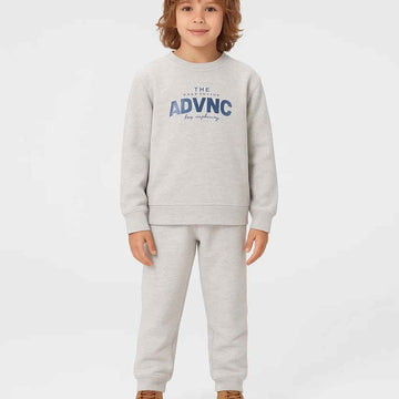 Off White Grey Shaded Boys Tracksuit (A-3712)