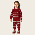 Blood Red Color Boys & Girls Knitted Track Suit (A-3711)