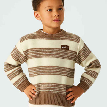 Boys Round Neck Knitted Sweater