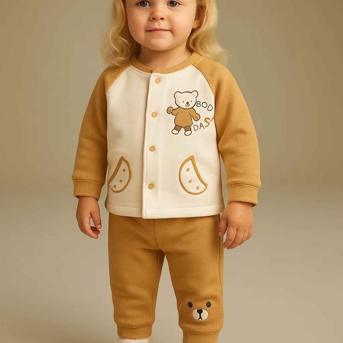 Boys Mustard Co-Ord Set (A-3717)