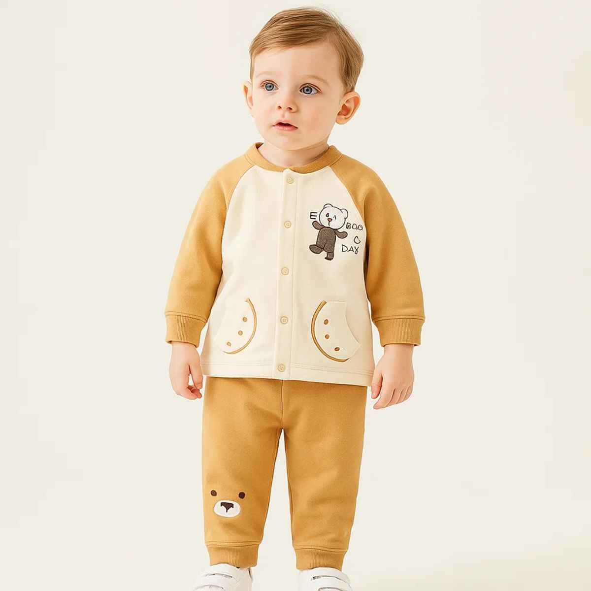 Boys Mustard Co-Ord Set (A-3717)
