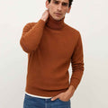 Light Orange Knit Self Lining High Neck (A-3656)