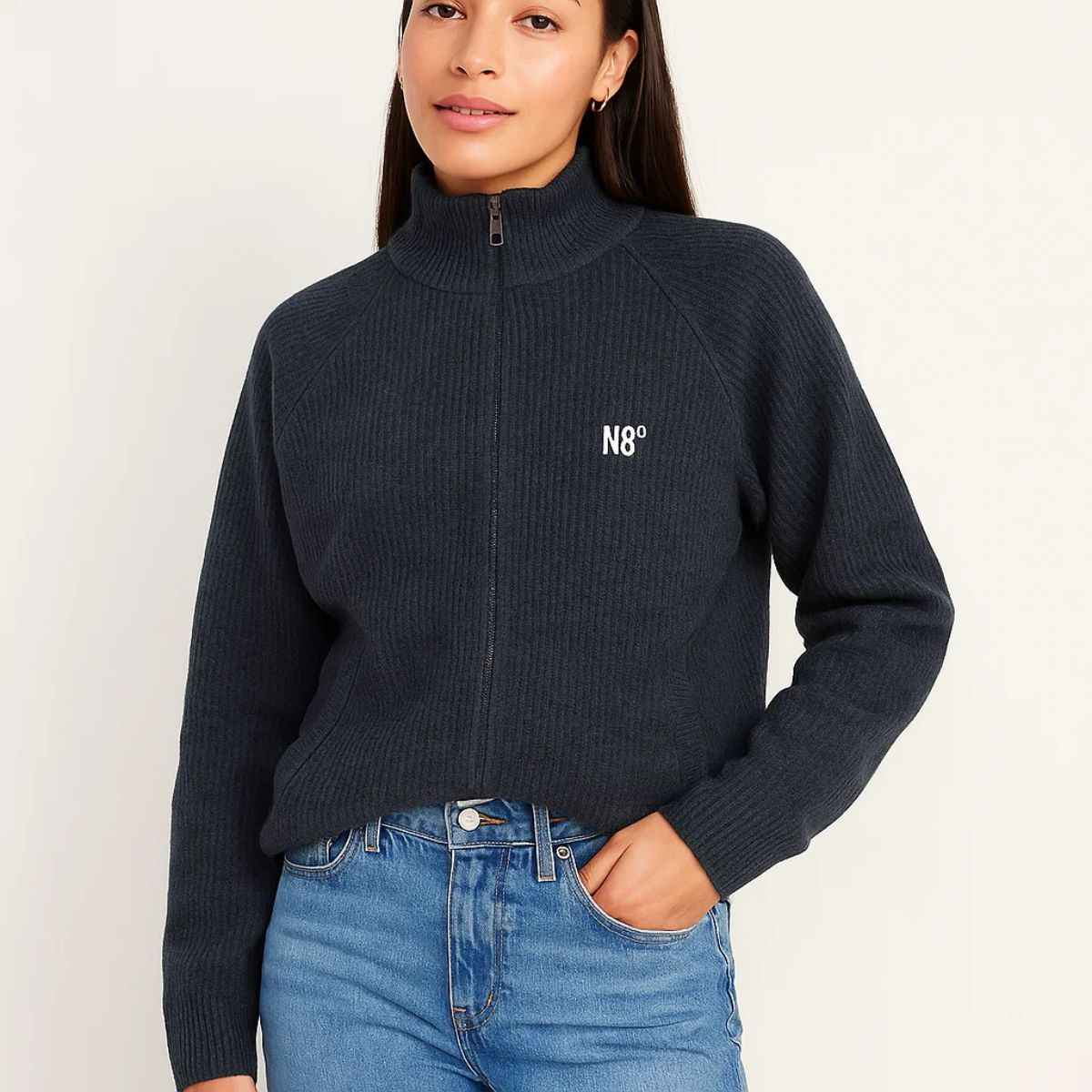 Mens Self Lining Woolen Turtle Neck Full Zipper (A-3766)