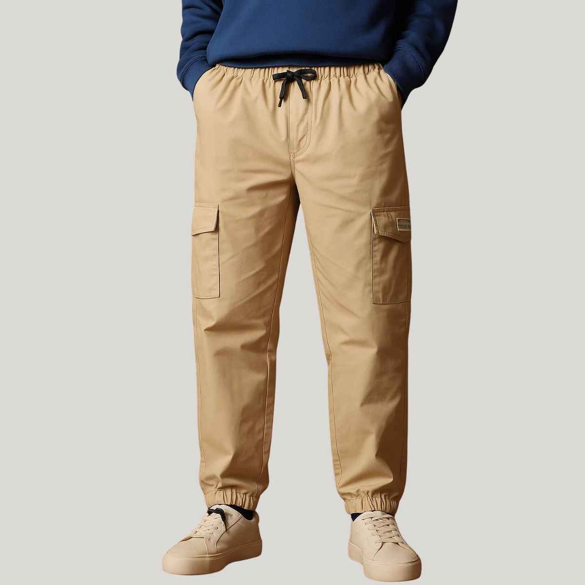 Camel Cotton Six Pocket Cargo Pant (A-3247)
