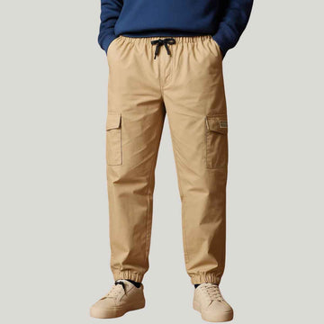 Camel Cotton Six Pocket Cargo Pant (A-3247)