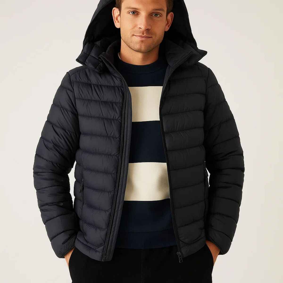 Mens Parachute Removeable Sleeve Jacket (A-3747)