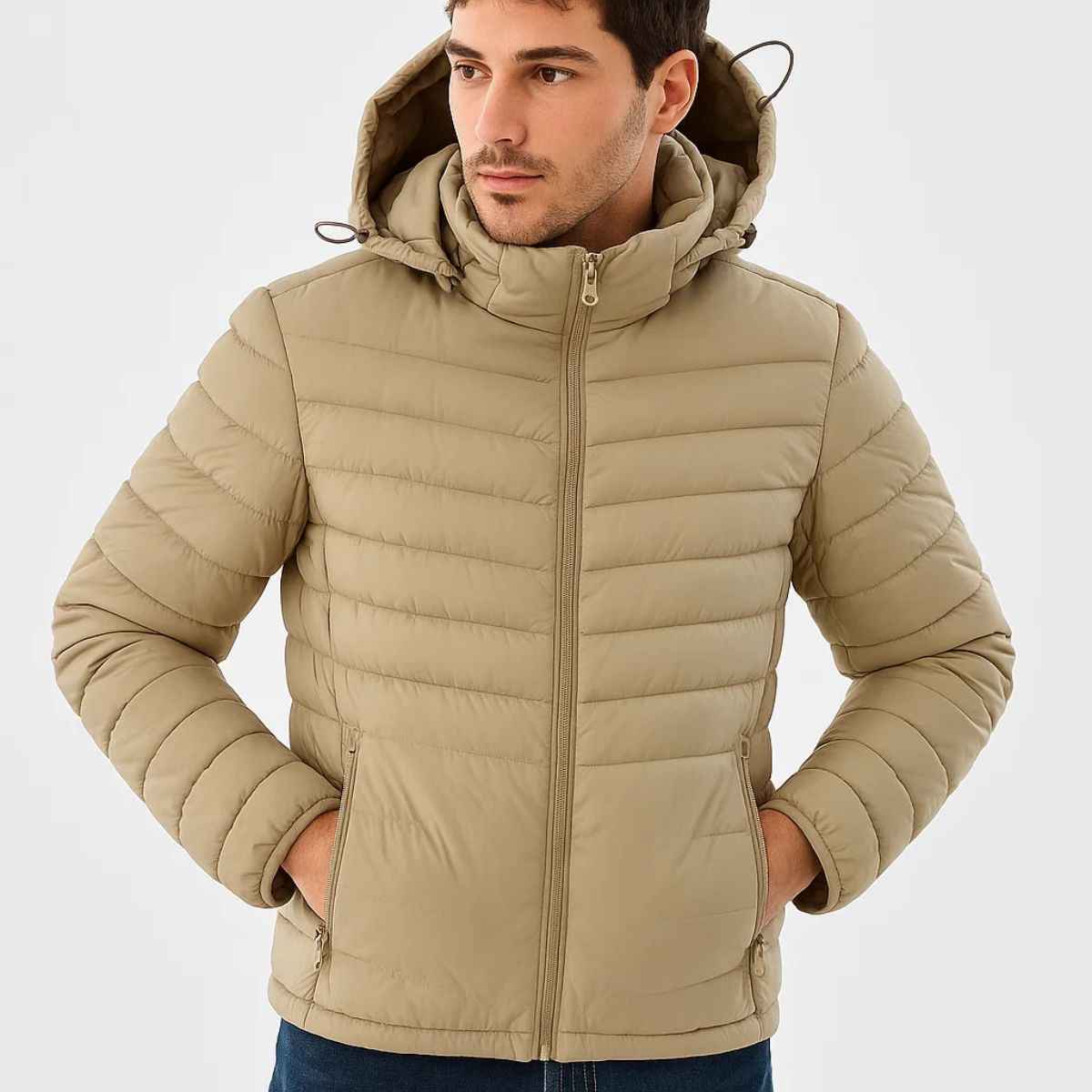 Mens Parachute Removeable Sleeve Jacket (A-3747)