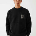 Black Fleece Woolen Sweat Shirt (A-3643)