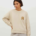 White Fleece Woolen Sweatshirt (A-3634)