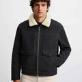 Mens Suede Jacket With Fur (A-3776)
