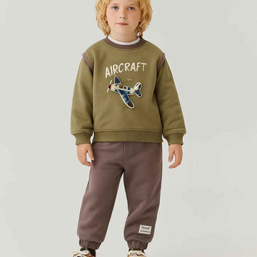 AIRCRAFT Embossed Boys Co-Ords Set (A-3860)