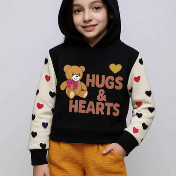 HUG & HEART Sweat Shirt Style Hoodies (A-3857)
