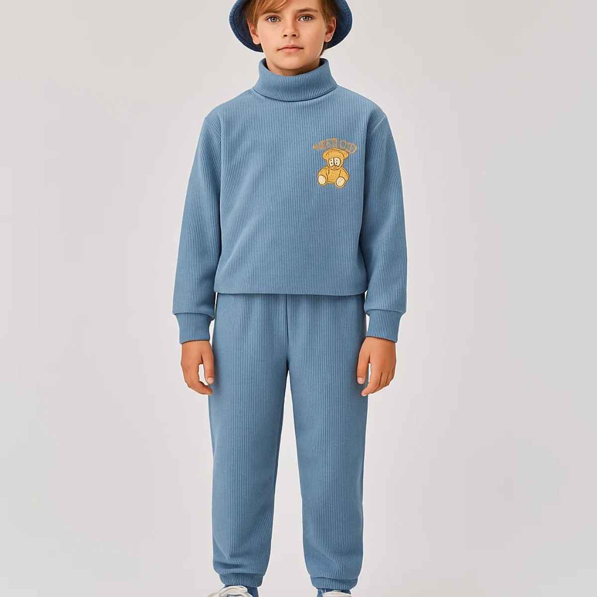 Boys & Girls Thermal Fabric Co-Ords Set (A-3867)