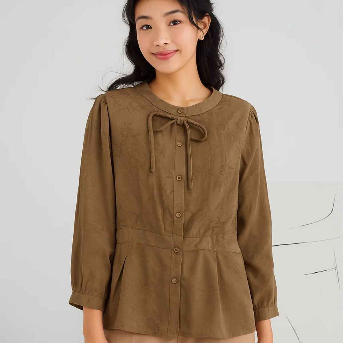 Girls Silk Fabric Top (A-3861)