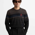 Mens Imported Contrast Stripes Sweat Shirt (A-3848)