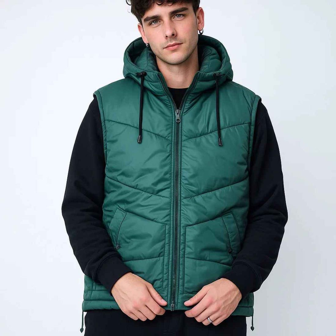 Mens Sleeveless Parachute Jacket (A-3869)