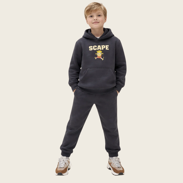 Black & Maron Premium Quality Co-Ord Set (A-3890)