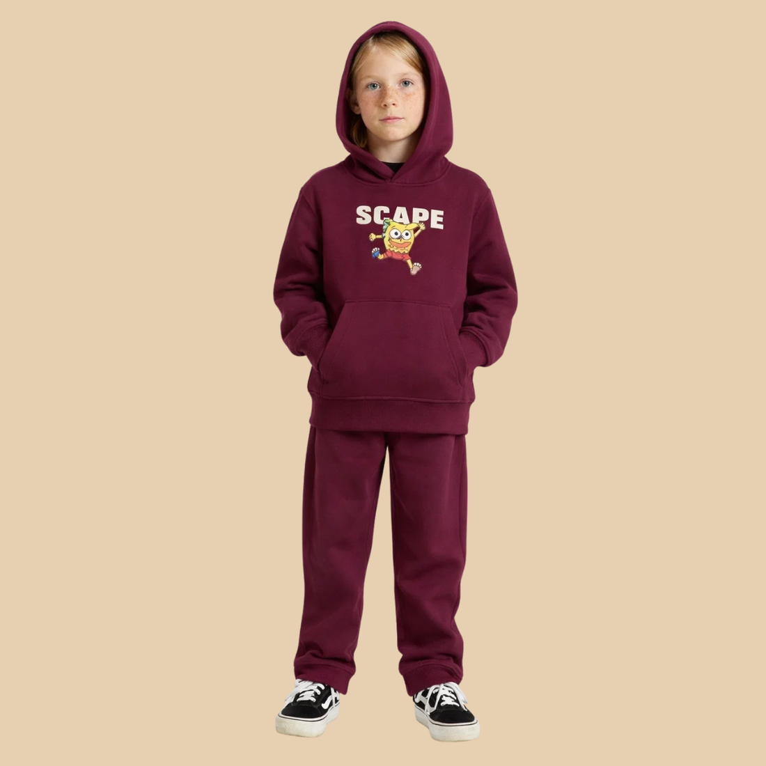 Black & Maron Premium Quality Co-Ord Set (A-3890)