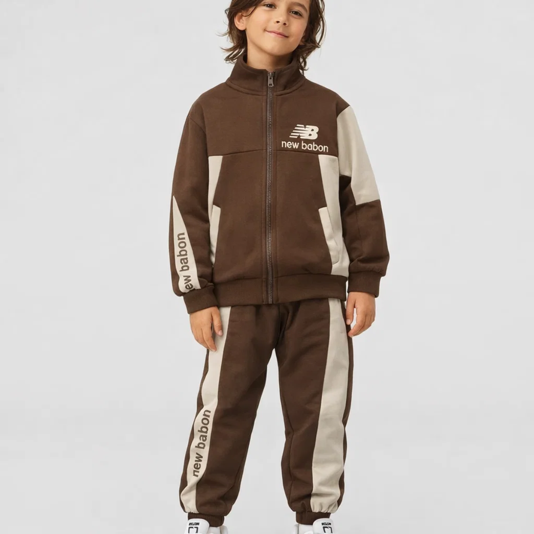 Boys Double Contrast Co-Ord Set (A-3878)