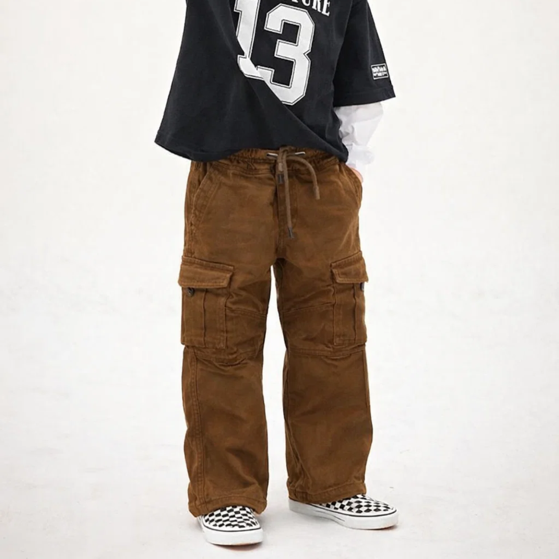 Boys Six Pocket Cargo style Pant (A-3936)