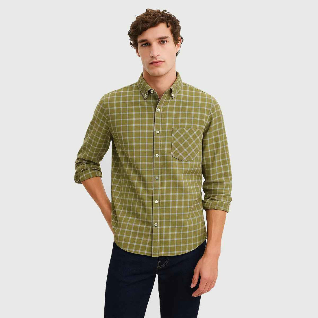 Cotton Checkered Shirt 1691 (LT44) A-1691