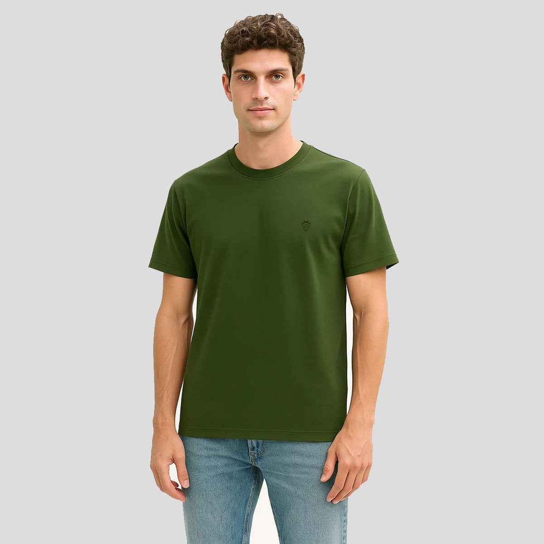 Mens Jarsey Round Neck T-Shirt (A-3410)