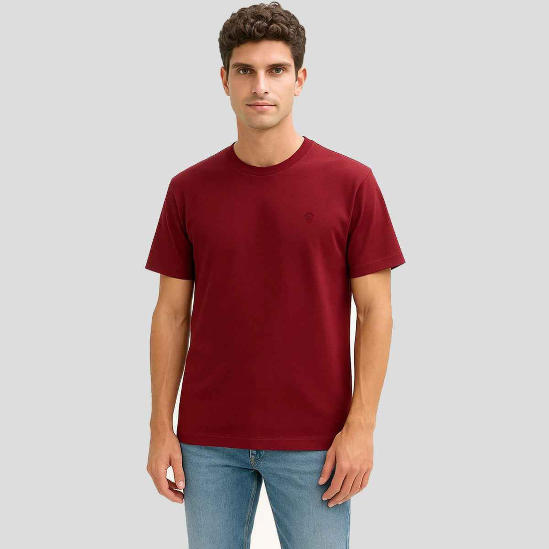 Mens Jarsey Round Neck T-Shirt (A-3410)